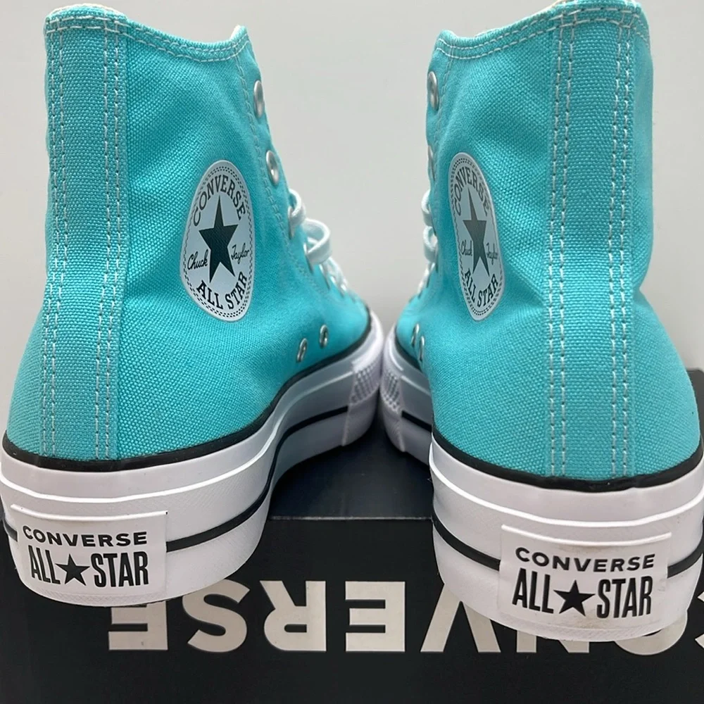 Converse WMNS A07570F CTAS LIFT HI TRIPLE CYAN/WHITE/BLACK A07570F Platforms